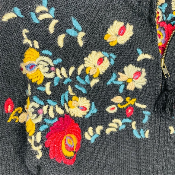 Anthropologie Sleeping on Snow lambs Wool Zip Cardigan - Picture 4 of 10